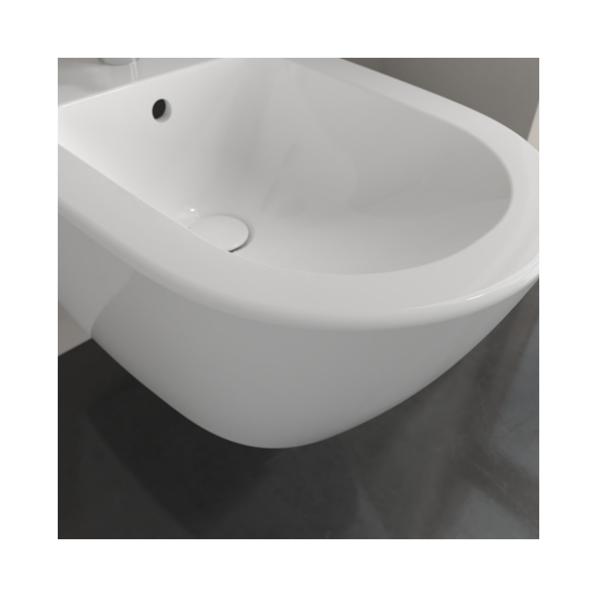 Villeroy & Boch 540000R1 - Wandhängendes Bidet SUBWAY 2.0, 37 x 56,5 cm, Keramik/weiß