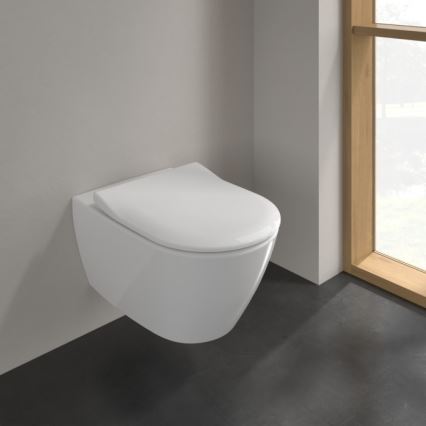 Villeroy & Boch 5614R201 - Wand-WC mit SoftClose-Sitz SUBWAY 2.0 Keramik/weiß