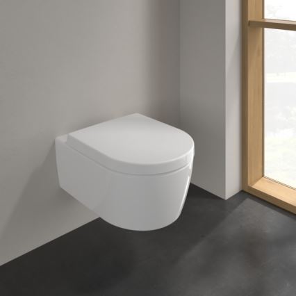 Villeroy & Boch 5656HRR1 - Wand-WC mit AVENTO SoftClose-Sitz Keramik/weiß