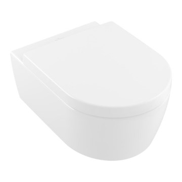Villeroy & Boch 5656HRRW - Wandhängendes WC mit SoftClose-Sitz AVENTO Keramik/weiß