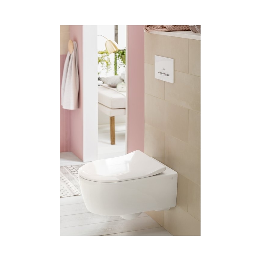 Villeroy & Boch 5656RS01 - Wand-WC mit AVENTO SoftClose-Sitz, Keramik/Weiß
