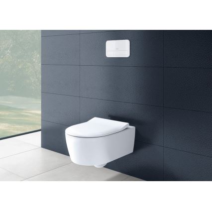 Villeroy & Boch 5656RSR1 - Wandhängendes WC AVENTO mit SoftClose-Sitz, Keramik/weiß