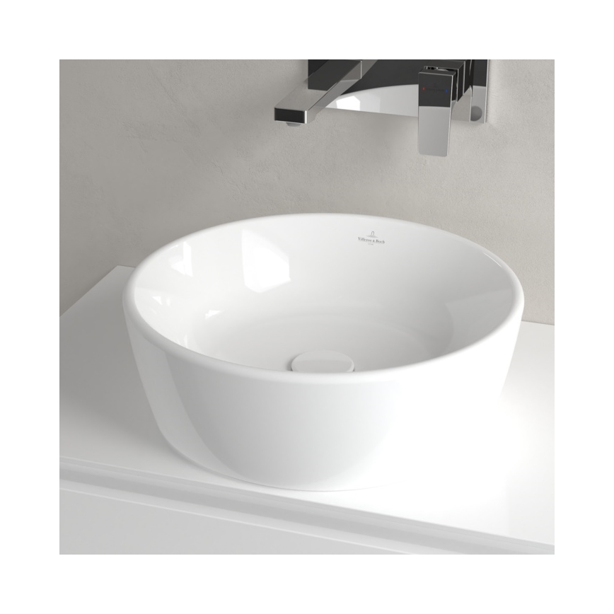 Villeroy & Boch 5A254501 - Aufsatzwaschbecken ARCHITECTURA Ø 45 cm Keramik/weiß