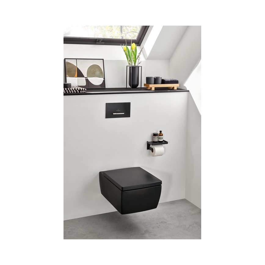 Villeroy & Boch 922169AN - Spültaste VICONNECT matt schwarz/matt chrom