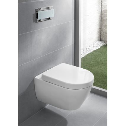 Villeroy & Boch 9M68S101 - Toilettensitz SoftClose SUBWAY 2.0 weiß