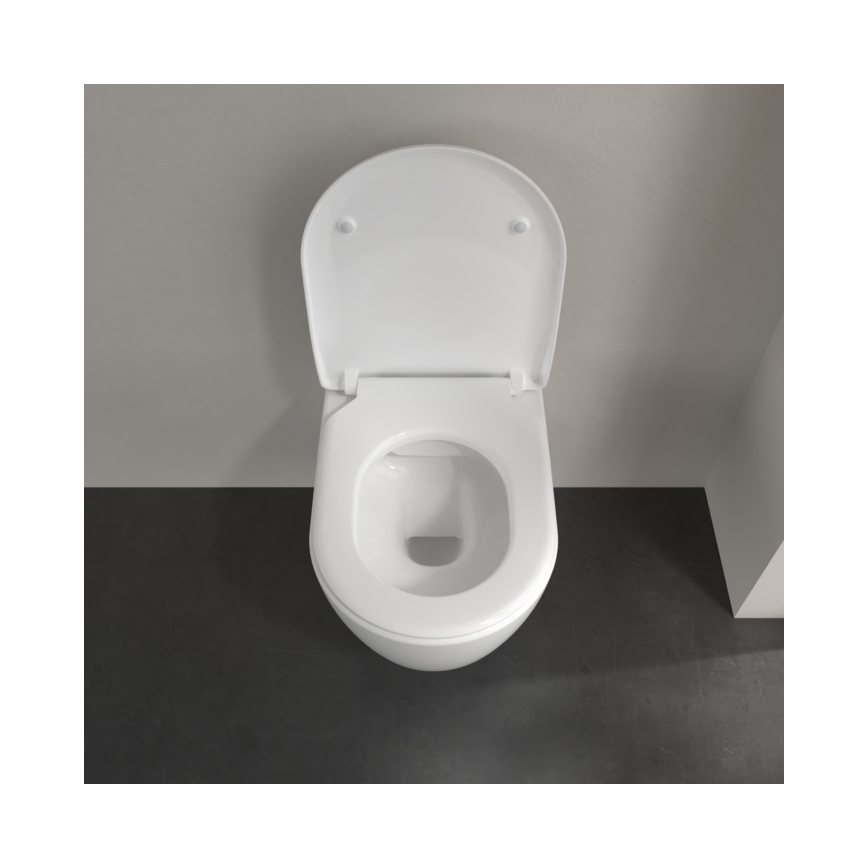 Villeroy & Boch 9M87S101 - Toilettensitz AVENTO mit SoftClose, weiß