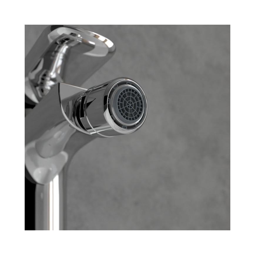 Villeroy & Boch TVB10420111061 - Bidetarmatur + Ablaufgarnitur O.NOVO glänzender Chrom