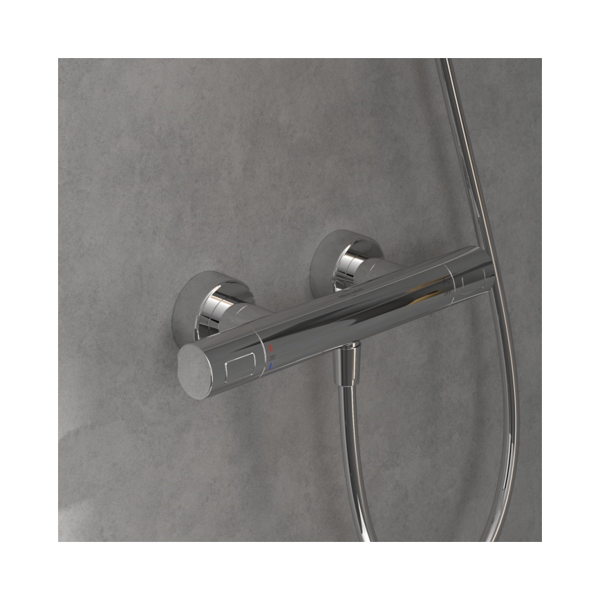 Villeroy & Boch TVS00001700061 - Thermostat-Duscharmatur TAPS&FITINGS, glänzender Chrom