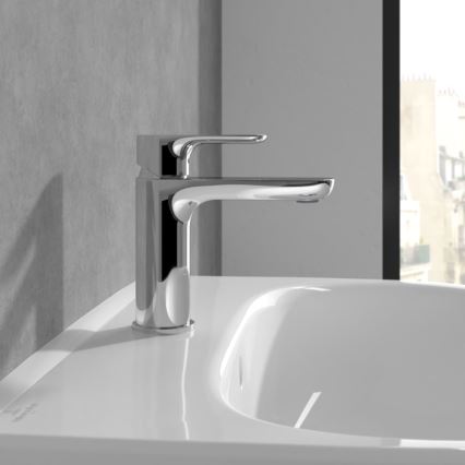 Villeroy & Boch TVW10400300161 - Waschtischarmatur O.NOVO 15,5 cm, Hochglanz-Chrom