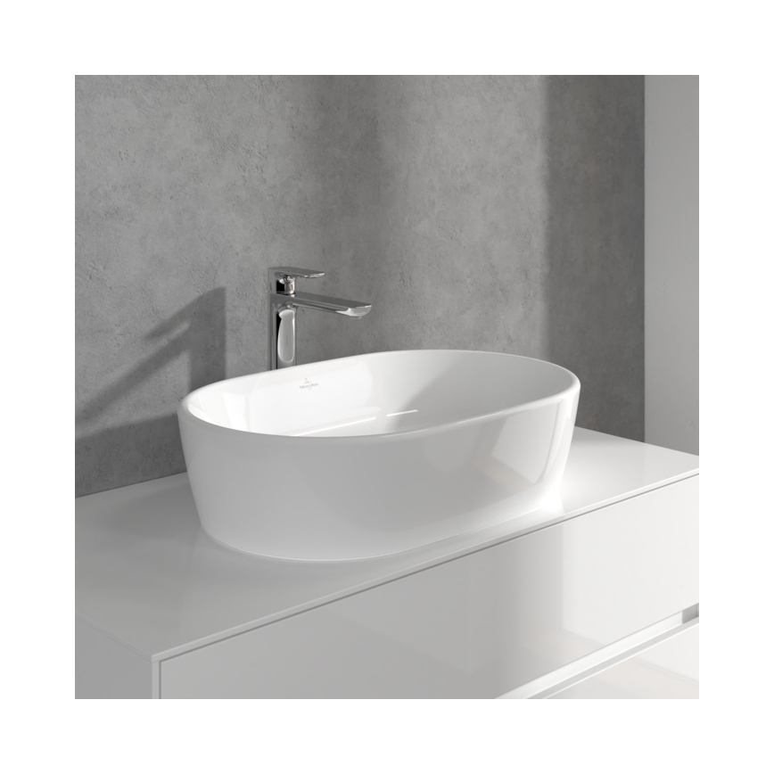 Villeroy & Boch TVW10410511061 - Waschtischarmatur + Ablaufgarnitur O.NOVO 29,5 cm Hochglanzchrom