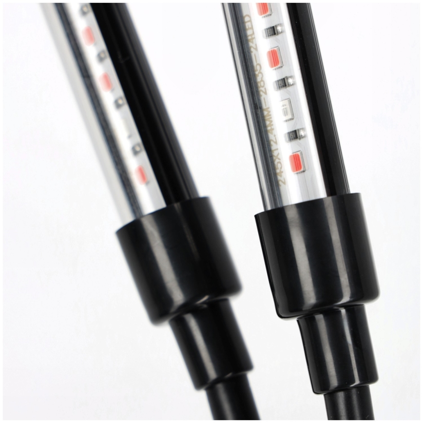 LED dimmbare flexible Tischlampe mit Clip zur Pflanzenzucht VITARO 3xLED/10W/230V schwarz