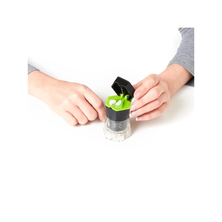 Vitility - 5-in-1 Tablettenspender und -schneider, schwarz