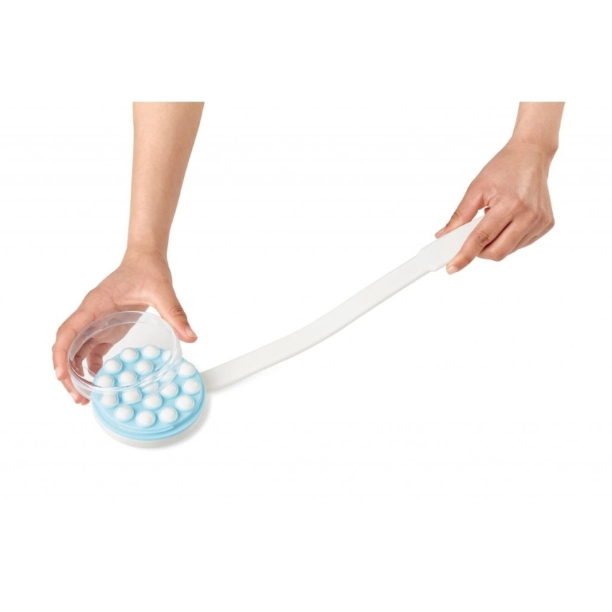 Vitility - Applikator für Duschgel und Körpermilch, weiß/blau