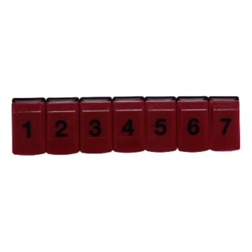 Vitility - Wöchentlicher Medikamentendosierer, rot