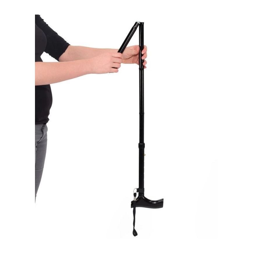 Vitility - Zusammenklappbarer Gehstock, schwarz