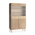 Vitrine KIOTO 106 × 183 × 37 cm Eiche Cremona/Glas