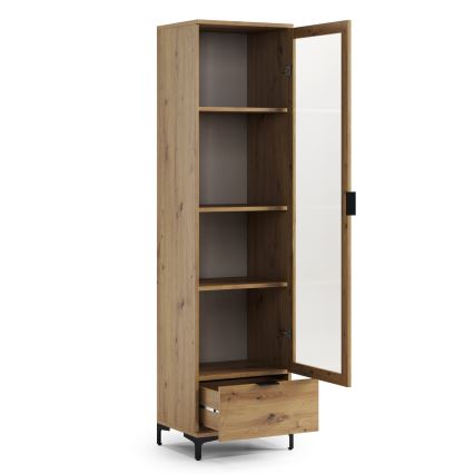 Vitrine LORA Artisan-Eiche