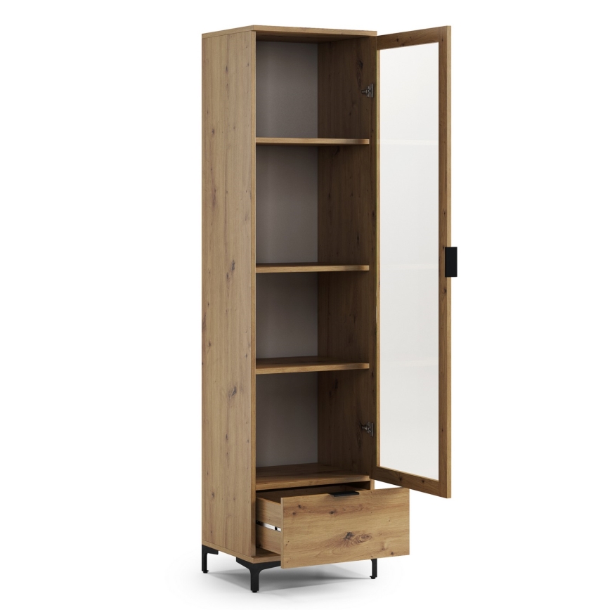Vitrine LORA Artisan-Eiche