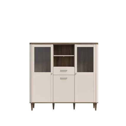Vitrine VIRO braun/beige