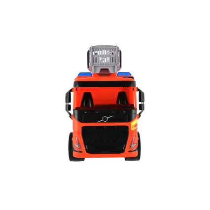 Volvo-Feuerwehrauto mit Leiter, 48 cm, orange