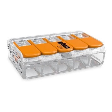 WAGO 221-415 - Abzweigklemme COMPACT 5x4 450V orange