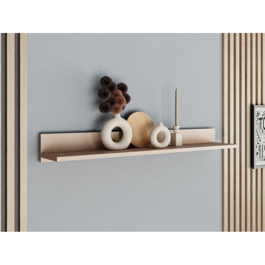 Wand-Ablage BASIC 12x104 cm Eiche Jackson Hickory