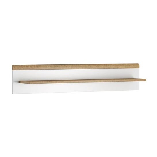 Wand-Ablage PRIME 12x104 cm Eiche Riviera / weiß