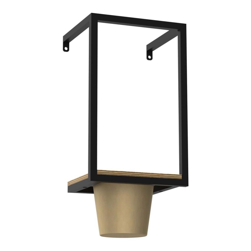 Wand-Blumentopf 38x18 cm golden