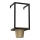 Wand-Blumentopf 38x18 cm golden