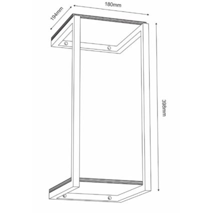 Wand-Blumentopf 40x18 cm