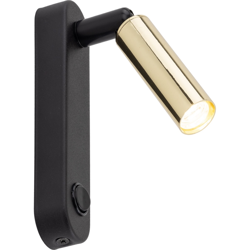 Wandstrahler ENZO 1xG9/8W/230V schwarz/golden