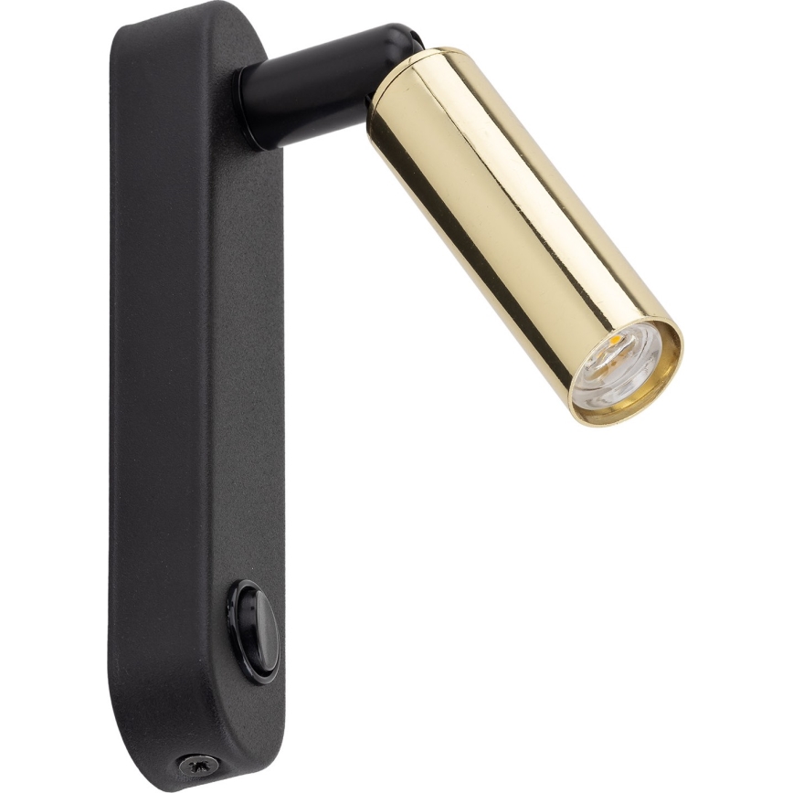 Wandstrahler ENZO 1xG9/8W/230V schwarz/golden