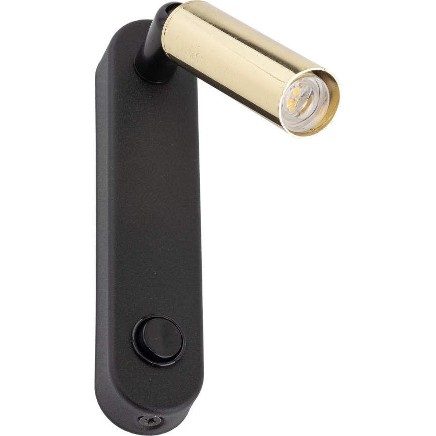 Wandstrahler ENZO 1xG9/8W/230V schwarz/golden