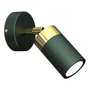 Wand-Spotleuchte JOKER 1xGU10/25W/230V grün/gold