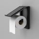 Wand-Toilettenpapierhalter 17x15 cm schwarz