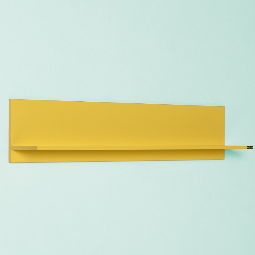 Wandablage 25x120 cm gelb