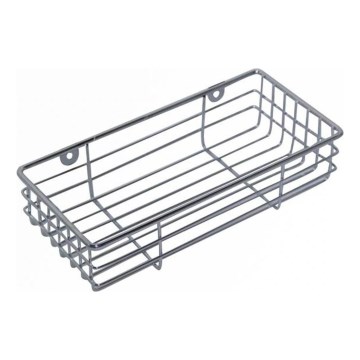 Wandablage für die Dusche 12x25 cm, glänzender Chrom