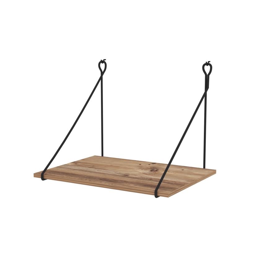 Wandarbeitstisch TUNA 50x70 cm braun/schwarz