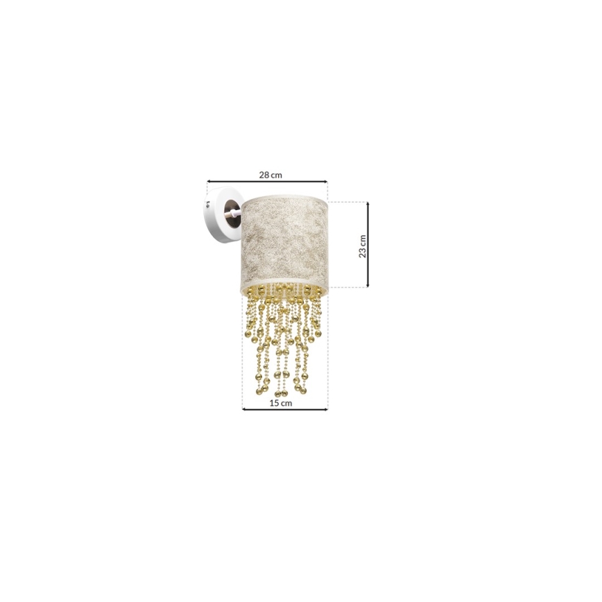 Wandbeleuchtung ALMERIA 1xE27/60W/230V