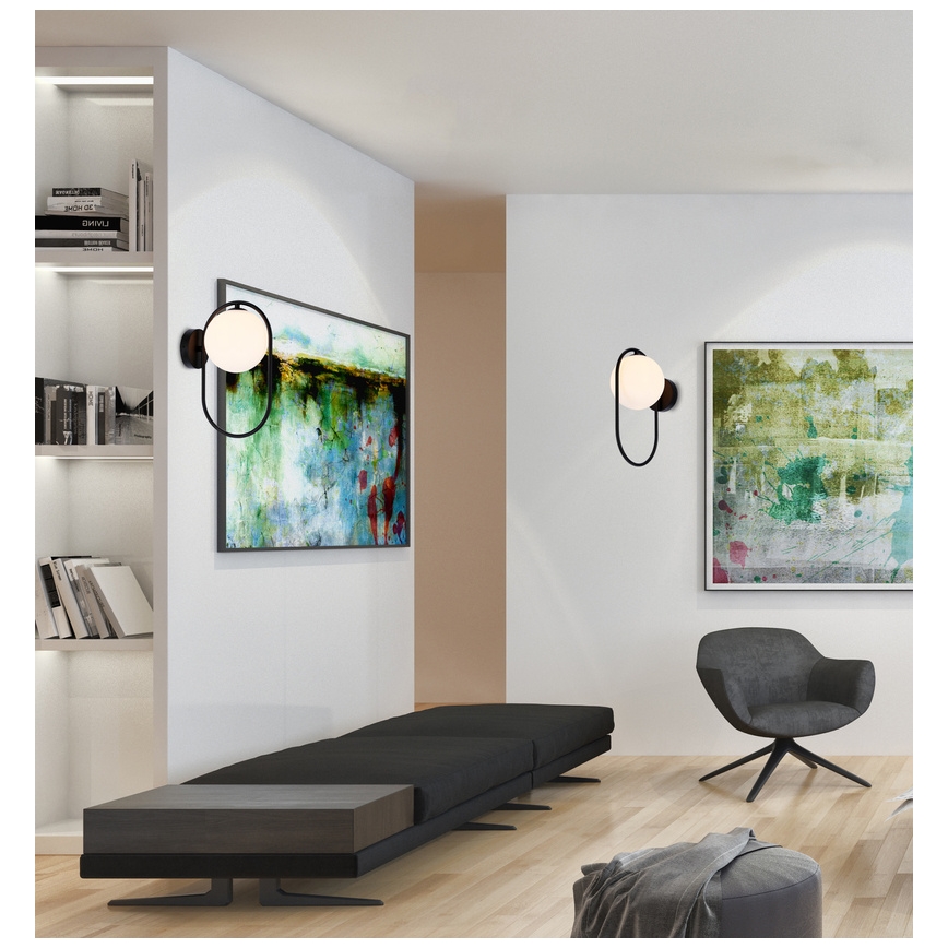 Wandbeleuchtung CORDEL 1xG9/28W/230V schwarz