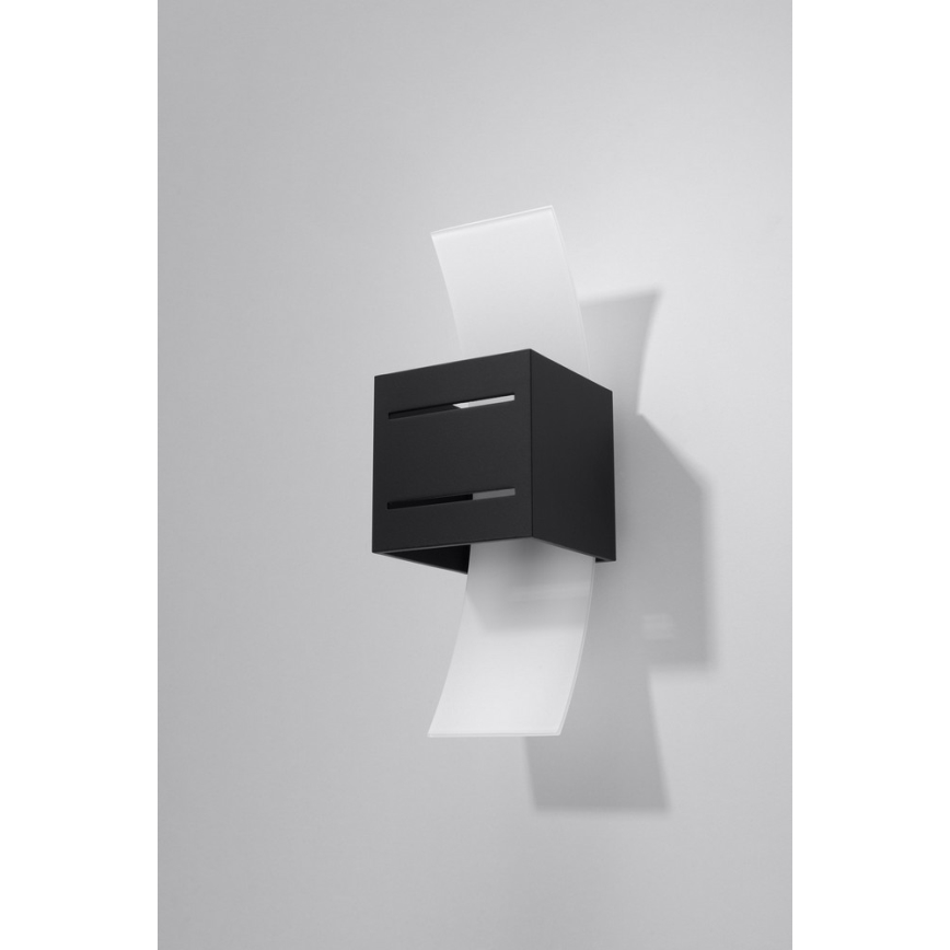 Wandbeleuchtung LORETO 1xG9/40W/230V schwarz