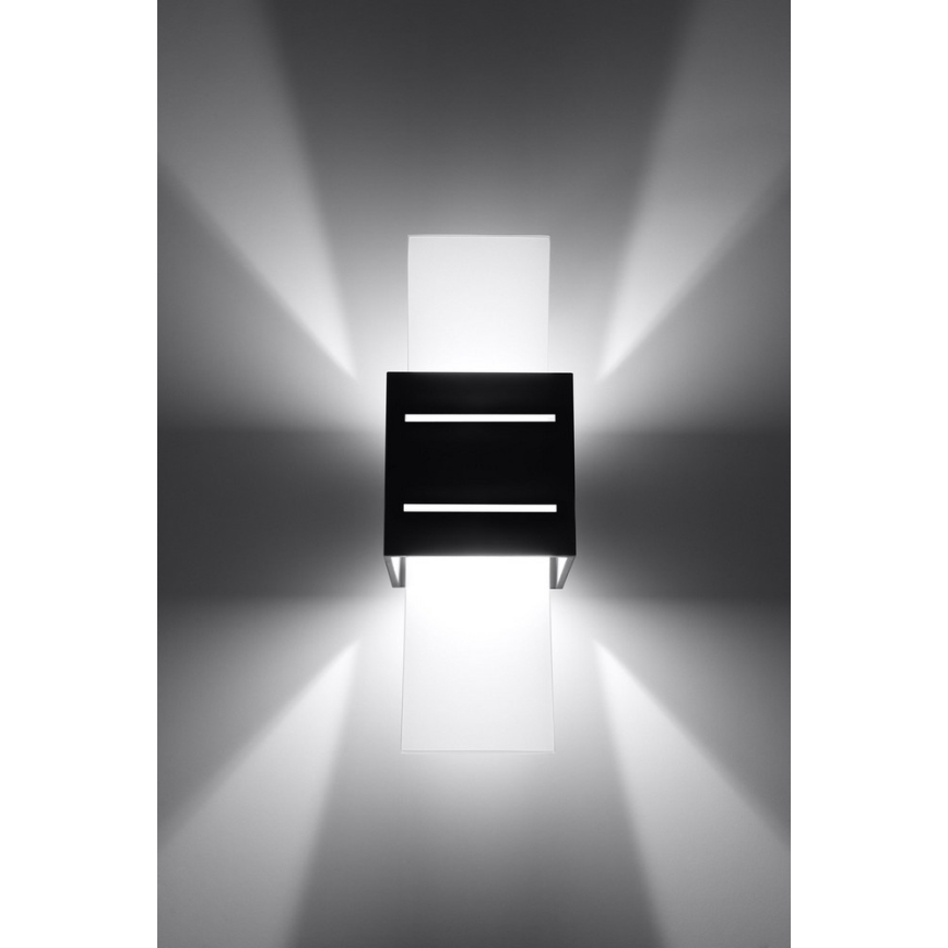 Wandbeleuchtung LORETO 1xG9/40W/230V schwarz