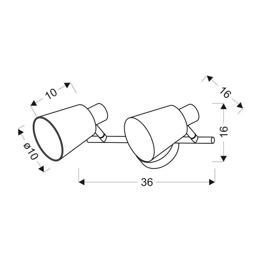 Wandbeleuchtung PIN 2xE14/40W/230V