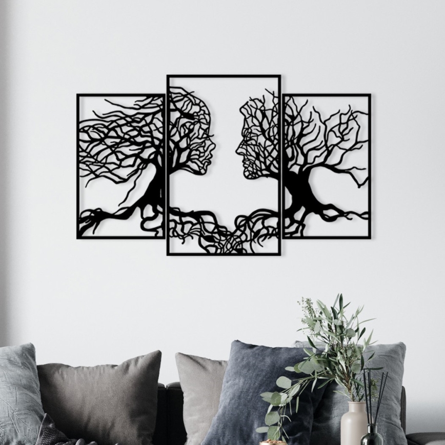 Wanddekoration 116x71 cm Baum des Lebens Metall