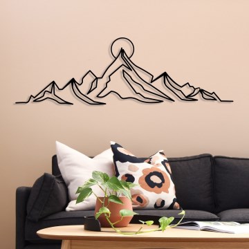 Wanddekoration 119,5x37 cm Berge Metall