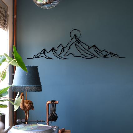Wanddekoration 119,5x37 cm Berge Metall