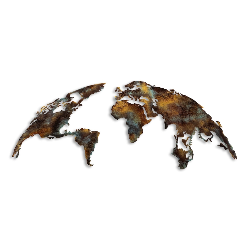 Wanddekoration 2 Stk. 150x59 cm Planet Metall