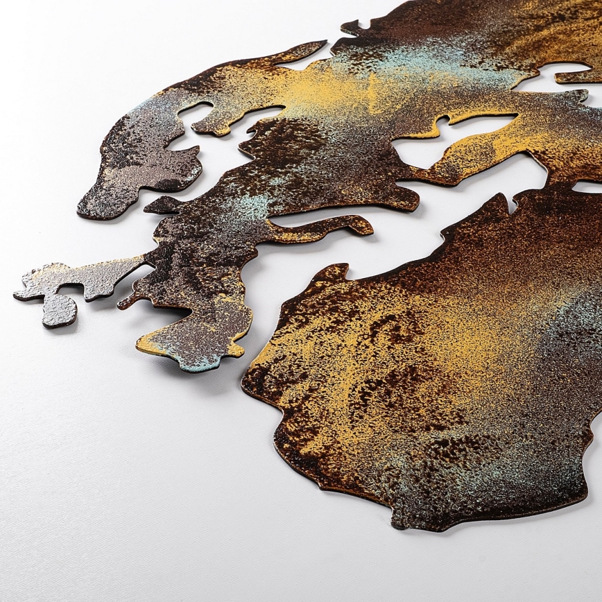 Wanddekoration 2 Stk. 150x59 cm Planet Metall