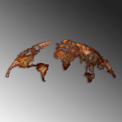 Wanddekoration 2 Stk. 150x59 Planet Metall