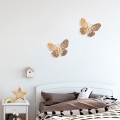 Wanddekoration 32x29 cm Schmetterling Metall